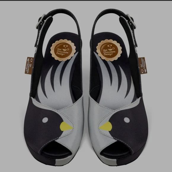 Hot Chocolate Design Black Birds Sandal - Picture 3 of 16